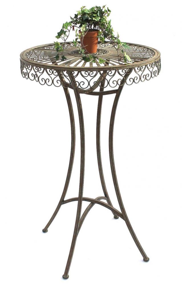 DanDiBo bar table garden metal antique 130414 table H 106 cm D 65 cm garden table bistro table bar table DanDiBo Ambiente