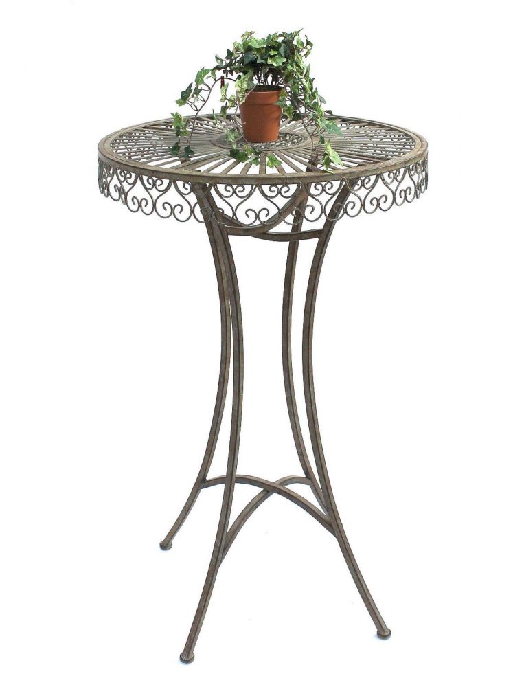 DanDiBo bar table garden metal antique 130414 table H 106 cm D 65 cm garden table bistro table bar table DanDiBo Ambiente