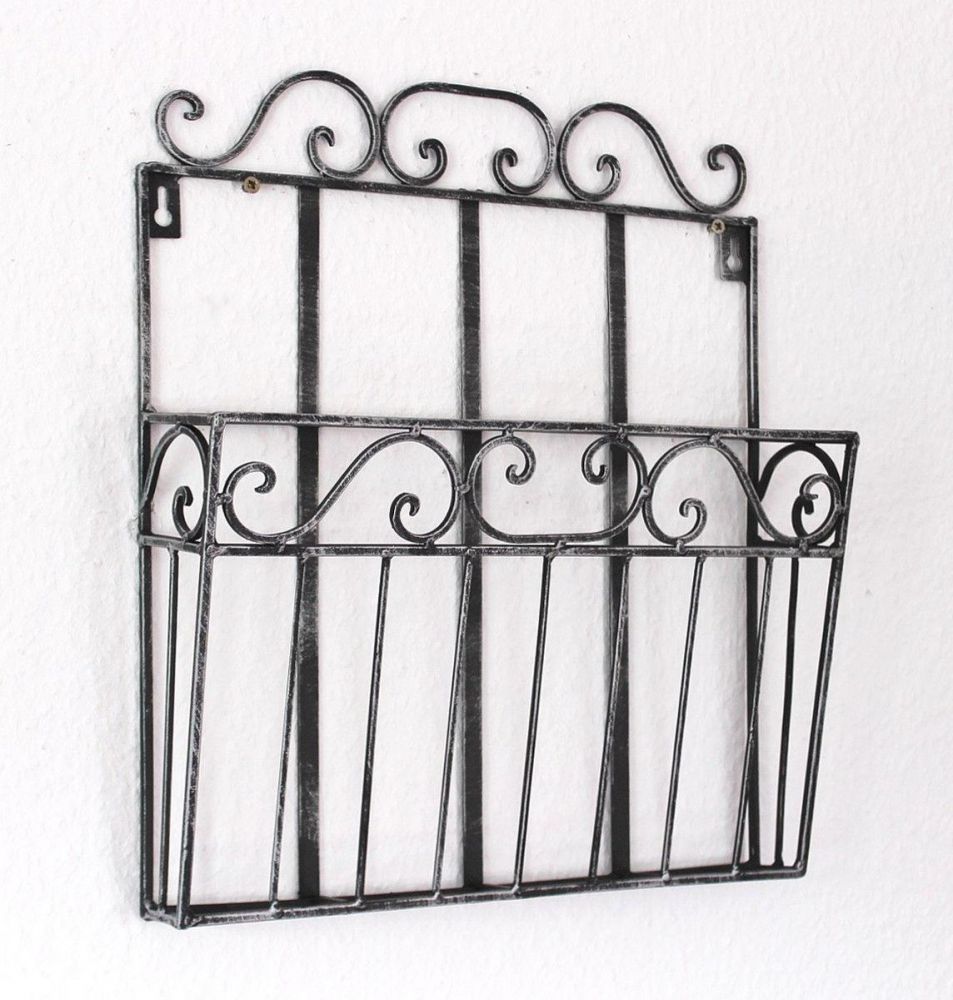 Wall shelf Magazine rack 09913 Magazine holder 38 cm Kitchen shelf Newspaper holder