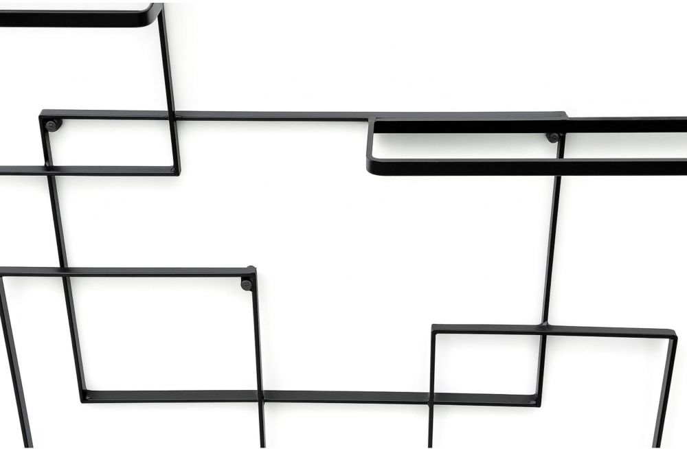DanDiBo Wine rack Metal Black Black Line Bottle rack Bottle rack Bottle holder Wall rack