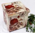 Stool made from imitation leather Seat 2220 Storage box 40cm Cube Trunk Basket