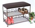 Shoe shelf with seat Art.165 Bench 60cm Shoe rack made from metal - Shoe stand - Shoe bench