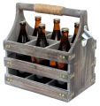 DanDiBo Bierträger aus Holz mit Öffner 93860 Flaschenträger Flaschenöffner Flaschenkorb Männerhandtasche Männergeschenke