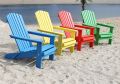 DanDiBo Strandstuhl Sonnenstuhl aus Holz Set Gartenstuhl klappbar Adirondack Chair Deckchair Bunt