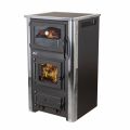 Kaminofen mit Backfach und Herdplatte ABC Concept 2 Air Mini Holzofen 10 kW Kamin Ofen Holz Werkstattofen Schwedenofen Hüttenofen Heizofen Holzofen