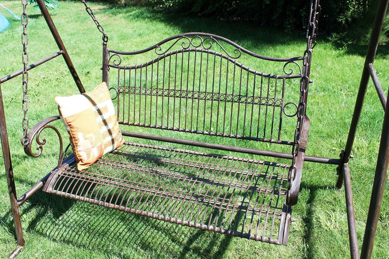 Hollywoodschaukel Metall Antik 2 Sitzer Gartenschaukel