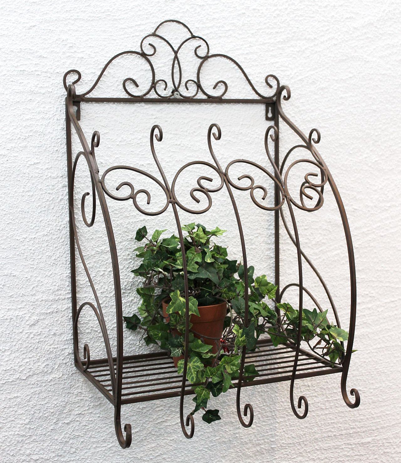 Wandblumenhalter Fenster Blumenständer aus Metall Wandregal Blumenregal Regal