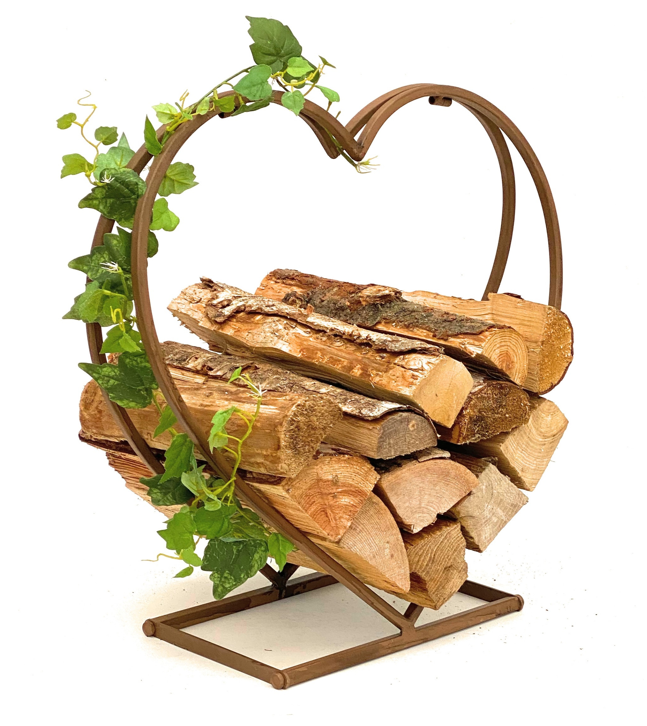 Kaminholzregal Metall Herz 21878 M Kaminholzständer Kaminholzhalter