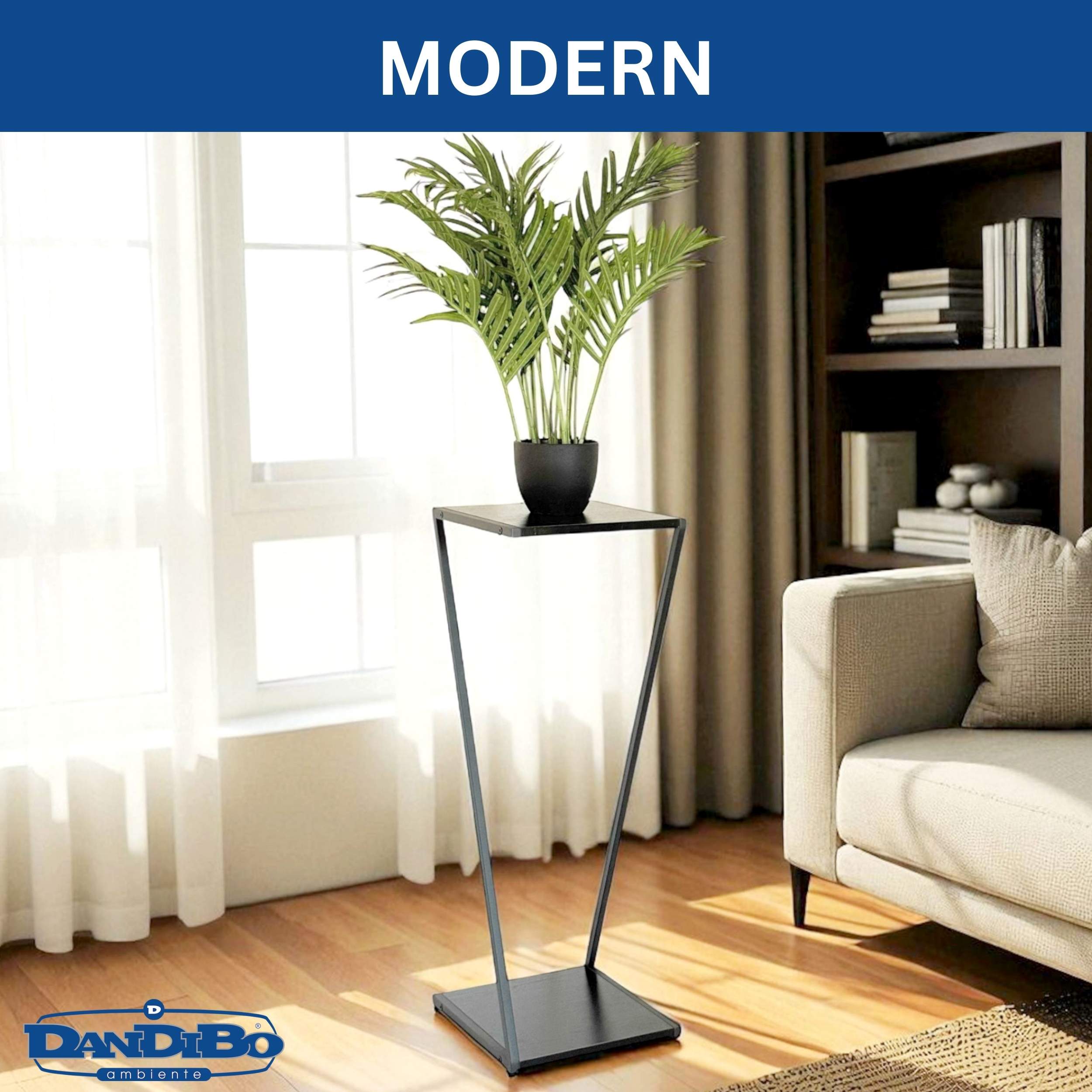 Blumenstnder Metall Schwarz Eckig 80 cm 96641 Pflanzenstnder Blumenhocker  | eBay.de