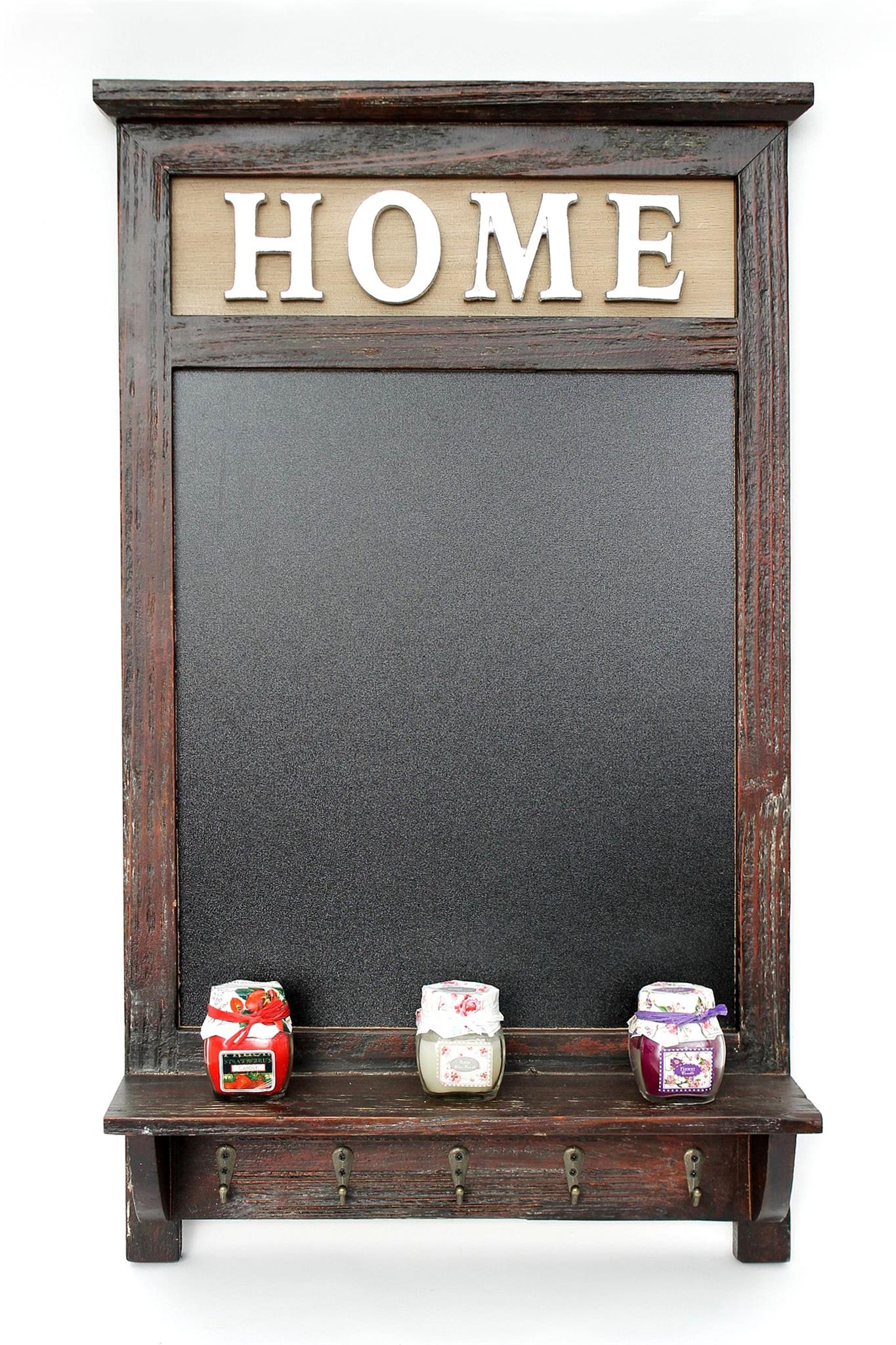 Kreidetafel Wandtafel Vintage 68cm Braun 17B59 Memoboard Holz