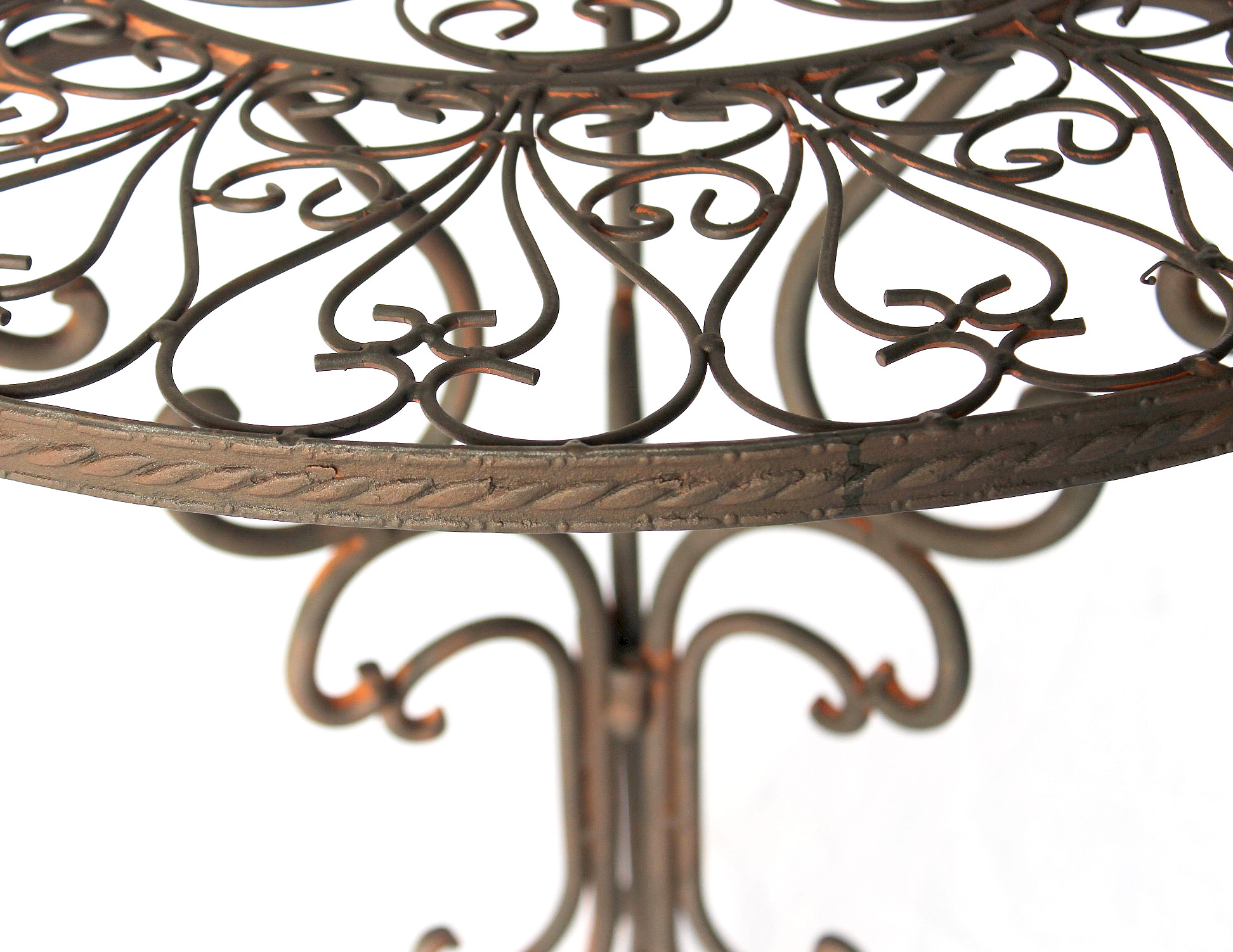 Tisch Bistrotisch Antik Rund Gartentisch Metall 1792 Eisentisch