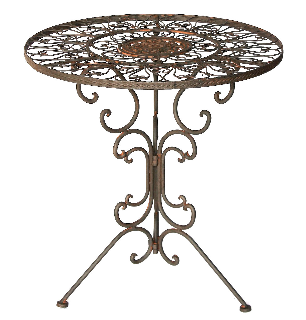 Tisch Bistrotisch Antik Rund Gartentisch Metall 1792 Eisentisch Balkontisch Ebay