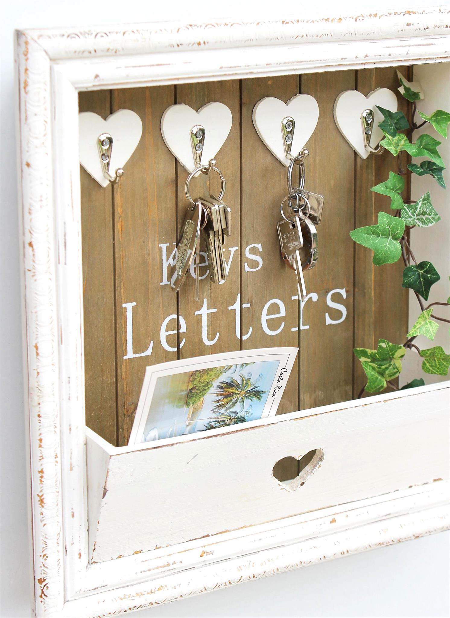 Organizzatore Per Chiavi Per Casa Portachiavi Da Parete Legno Portachiavi Da Parete In Legno Con 6 Ganci E Ripiano - Per Chiavi, Posta, Decorazione Ingresso Organizzatore Posta E Chiavi Ganci Legno Organizzazione