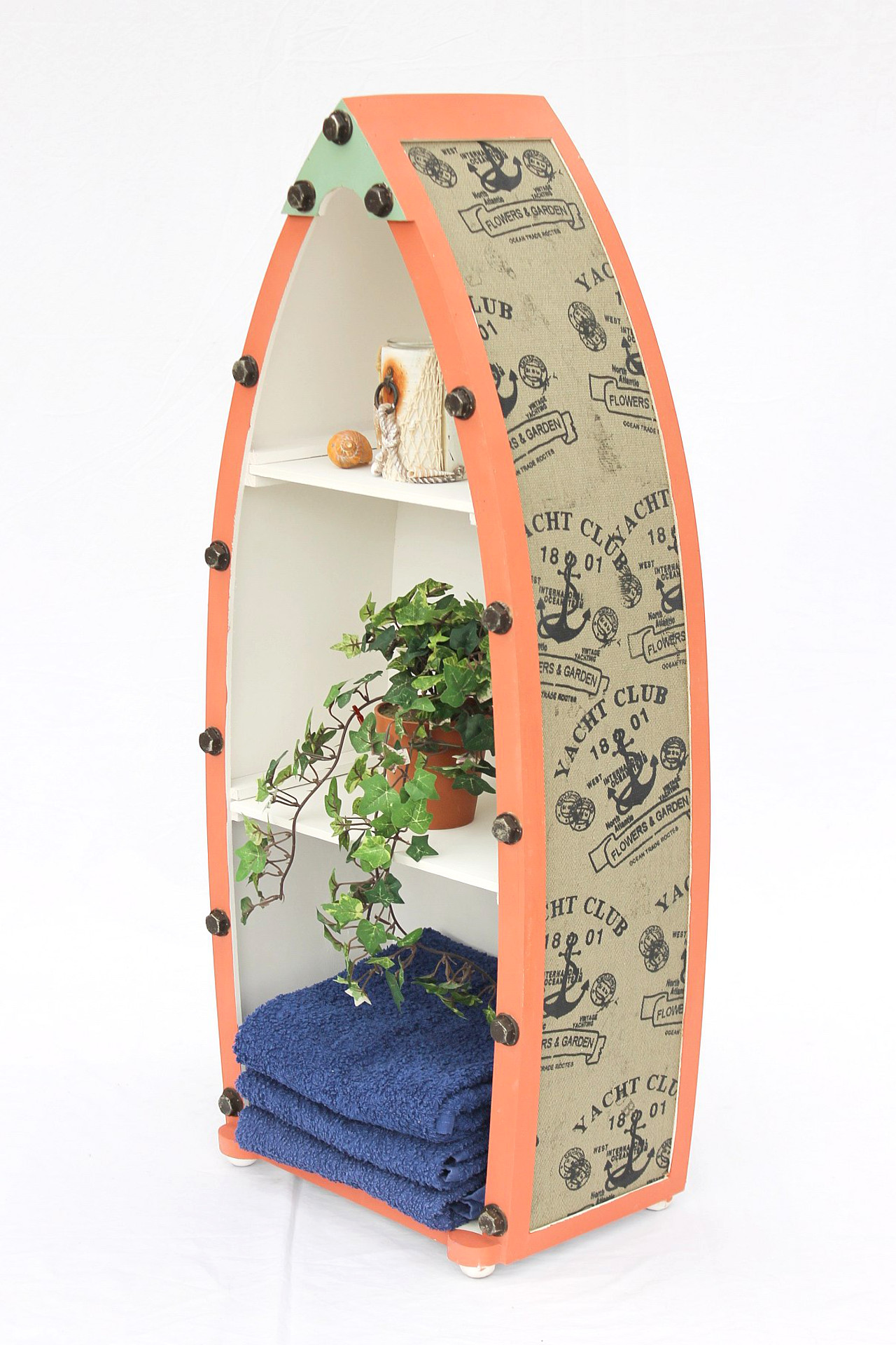 Regal Boot Holz 15A055 72cm - 122cm Badregal Badschrank Badmöbel