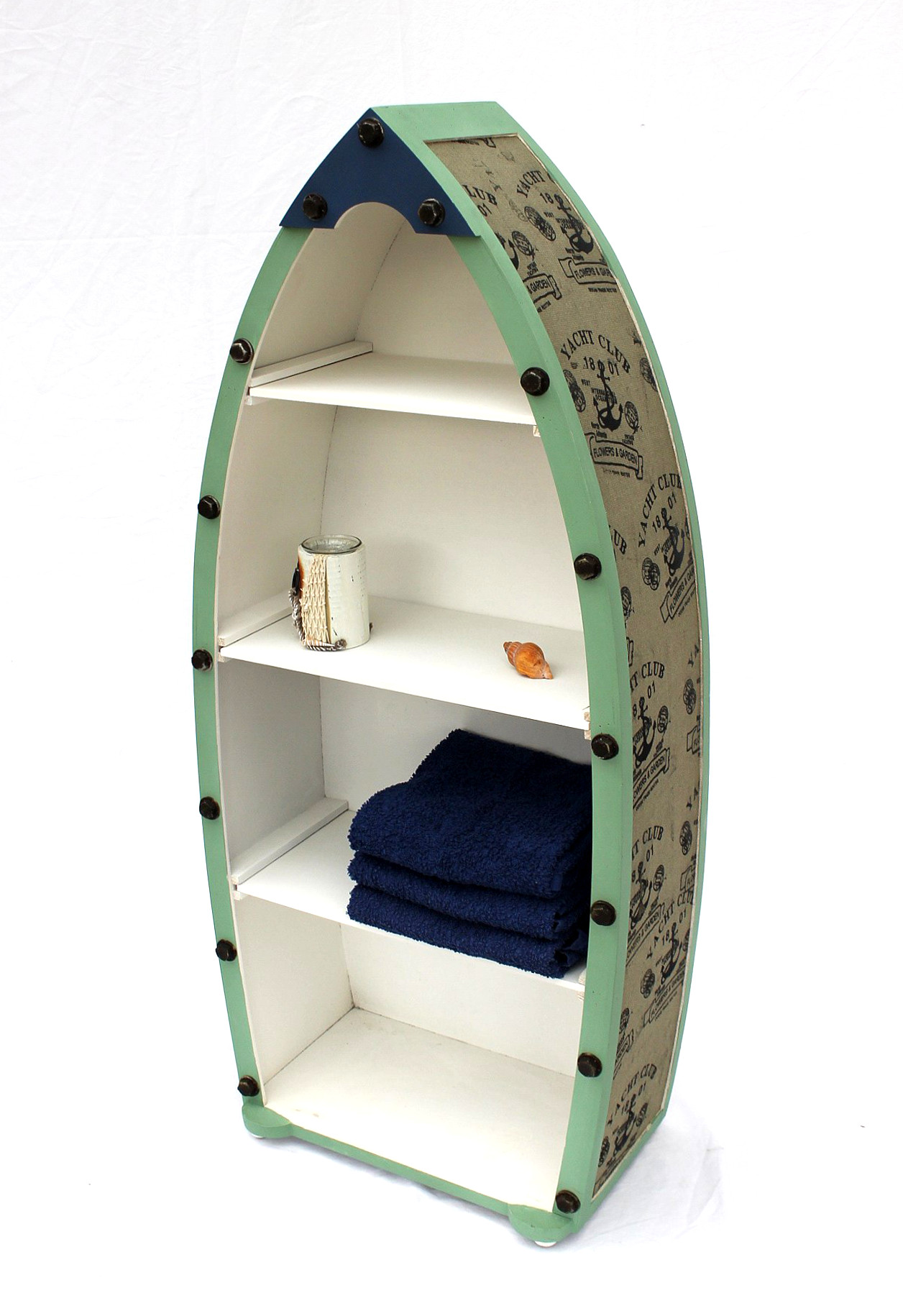 Regal Boot Holz 15A055 72cm - 122cm Badregal Badschrank Badmöbel