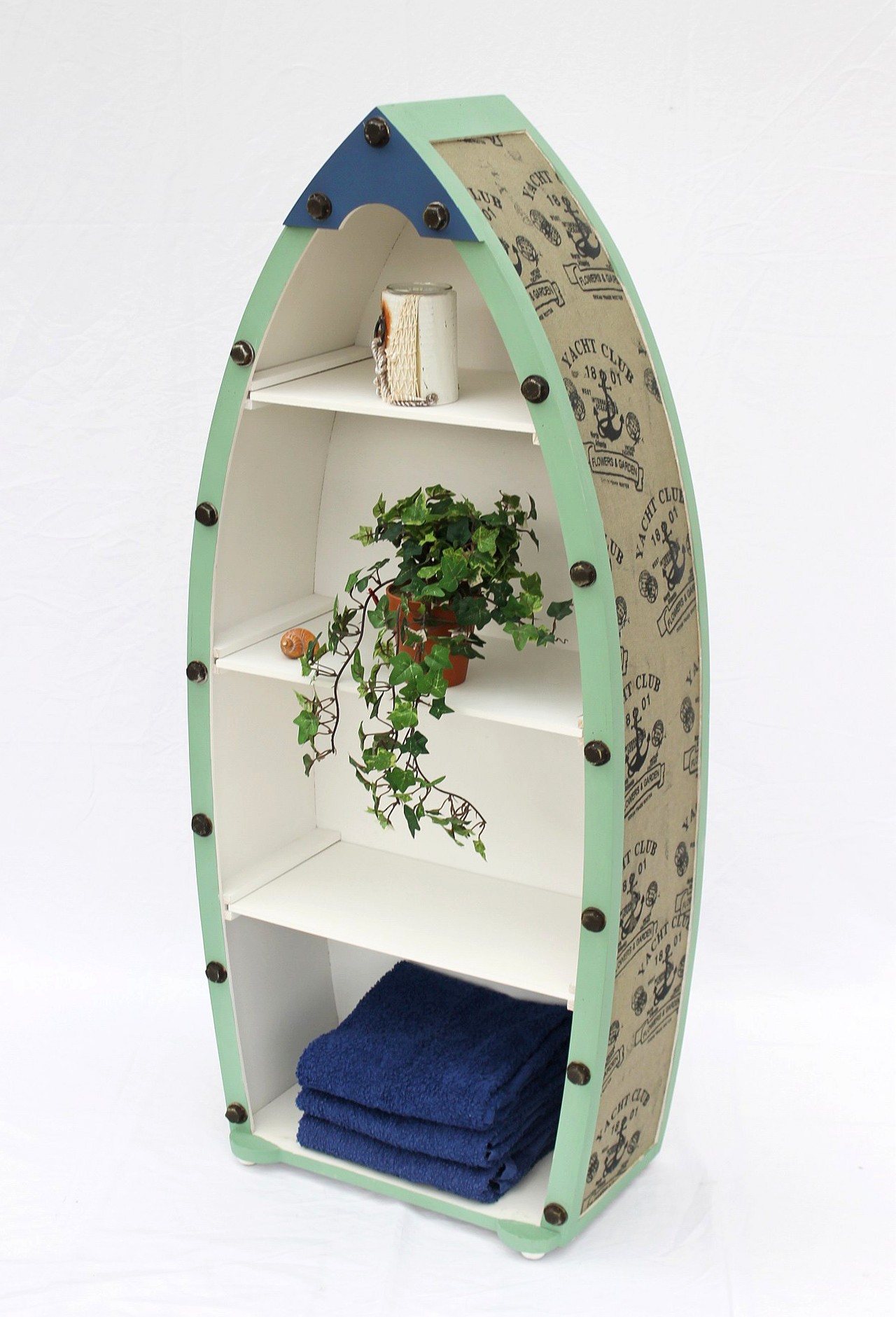 Regal Boot Holz 15A055 72cm - 122cm Badregal Badschrank Badmöbel