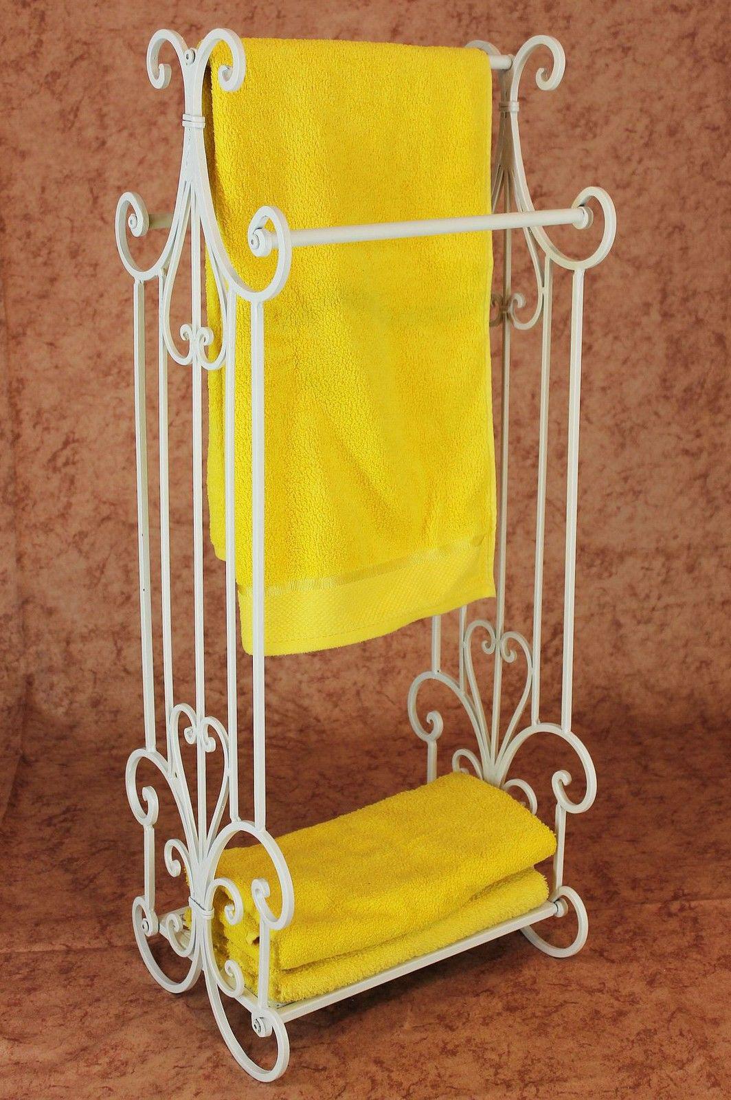 Handtuchständer Increto 92101 Handtuchhalter Landhaus Weiß Bad Möbel