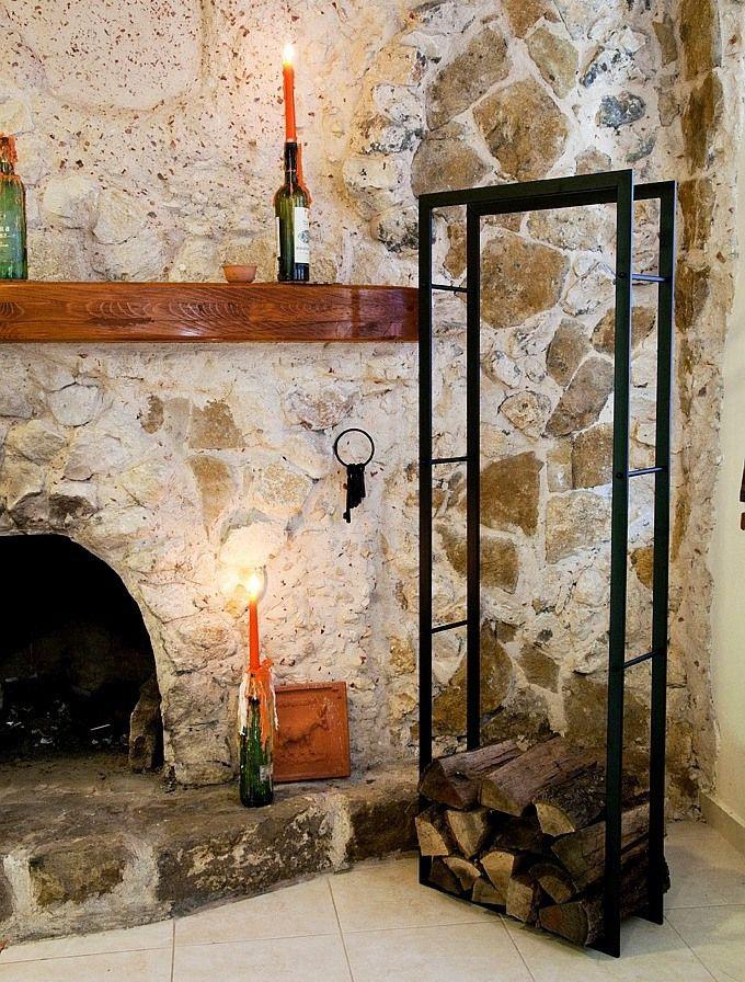 Kaminholzregal Metall Kaminholzständer XXL 150 cm Feuerholzregal