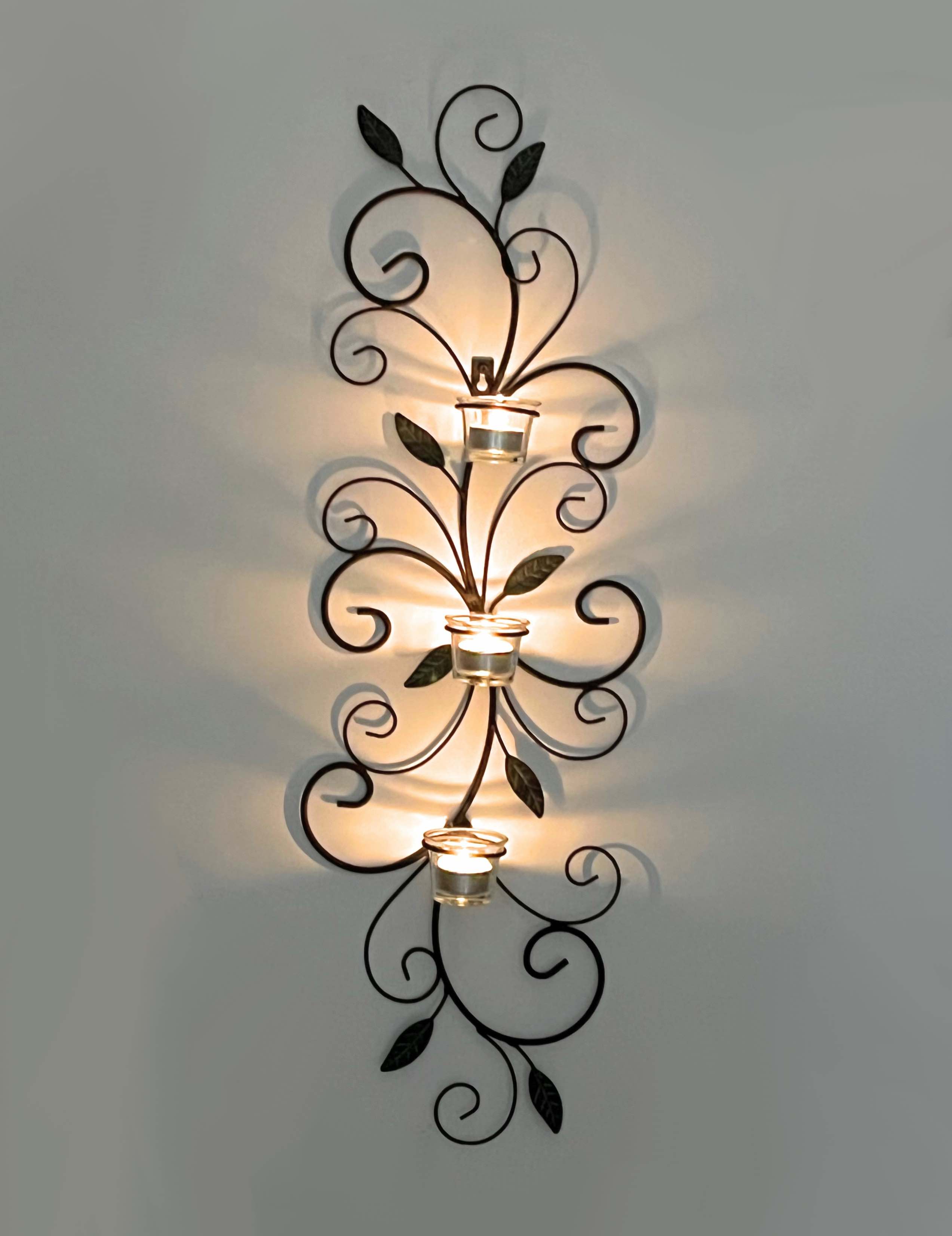 Wandteelichthalter Metall Kerzenhalter 131001 Teelichthalter Wand Wandleuchter
